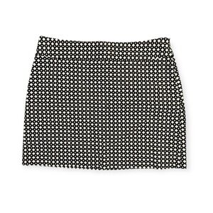 J. Crew Black White Pattern Mini Skirt Womens Size 6